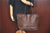 Authentic Louis Vuitton Damier Neverfull MM Shoulder Tote Bag N51105 LV J7869