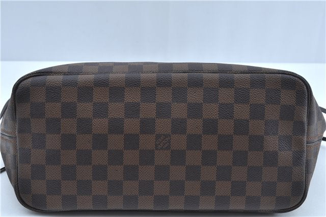 Authentic Louis Vuitton Damier Neverfull MM Shoulder Tote Bag N51105 LV J8507