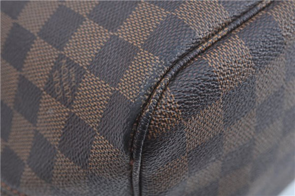 Authentic Louis Vuitton Damier Neverfull MM Shoulder Tote Bag N51105 LV J8507