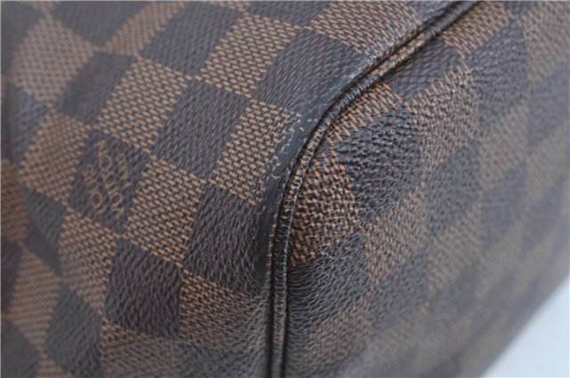 Authentic Louis Vuitton Damier Neverfull MM Shoulder Tote Bag N51105 LV J8507