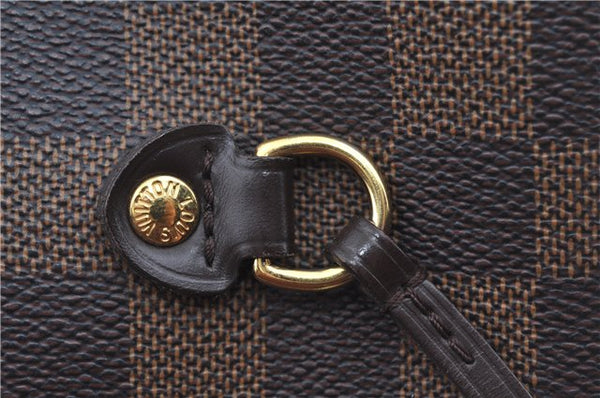 Authentic Louis Vuitton Damier Neverfull MM Shoulder Tote Bag N51105 LV J8507