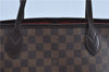 Authentic Louis Vuitton Damier Neverfull MM Shoulder Tote Bag N51105 LV J8507
