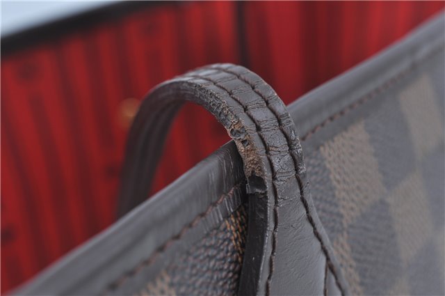 Authentic Louis Vuitton Damier Neverfull MM Shoulder Tote Bag N51105 LV J8507