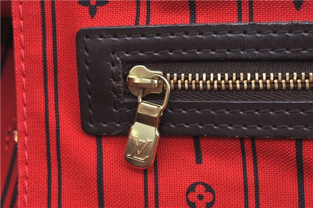 Authentic Louis Vuitton Damier Neverfull MM Shoulder Tote Bag N51105 LV J8507