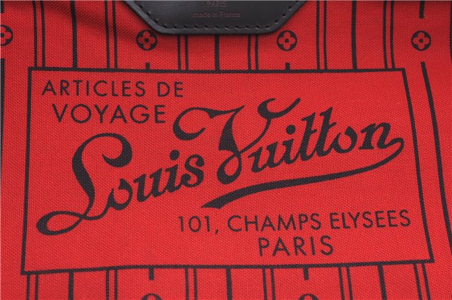 Authentic Louis Vuitton Damier Neverfull MM Shoulder Tote Bag N51105 LV J8507