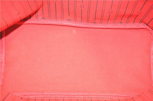 Authentic Louis Vuitton Damier Neverfull MM Shoulder Tote Bag N51105 LV J8507