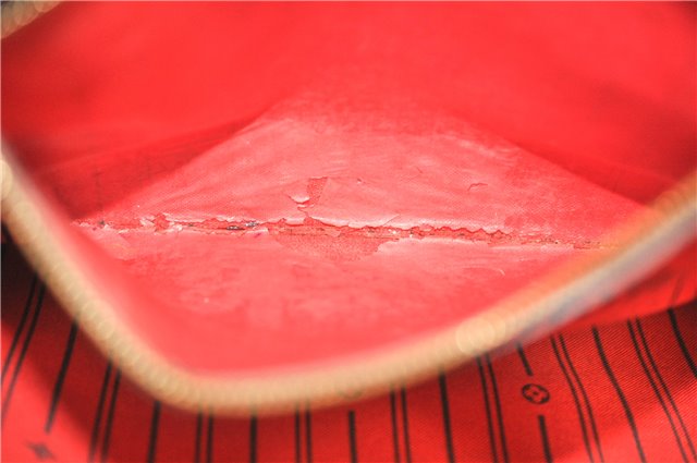 Authentic Louis Vuitton Damier Neverfull MM Shoulder Tote Bag N51105 LV J8507