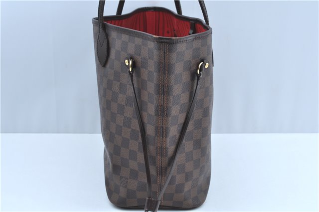 Authentic Louis Vuitton Damier Neverfull MM Shoulder Tote Bag N51105 LV J8804