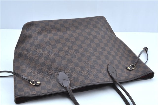 Authentic Louis Vuitton Damier Neverfull MM Shoulder Tote Bag N51105 LV J8804