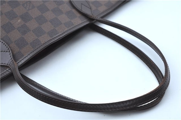 Authentic Louis Vuitton Damier Neverfull MM Shoulder Tote Bag N51105 LV J8804