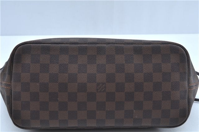 Authentic Louis Vuitton Damier Neverfull MM Shoulder Tote Bag N51105 LV J8804