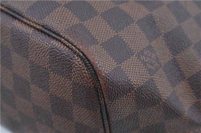 Authentic Louis Vuitton Damier Neverfull MM Shoulder Tote Bag N51105 LV J8804