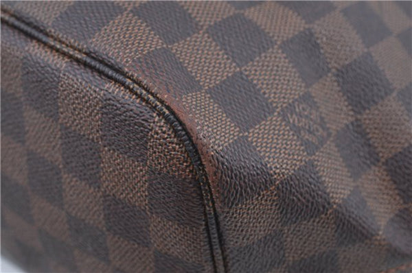 Authentic Louis Vuitton Damier Neverfull MM Shoulder Tote Bag N51105 LV J8804