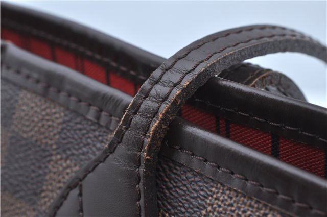 Authentic Louis Vuitton Damier Neverfull MM Shoulder Tote Bag N51105 LV J8804