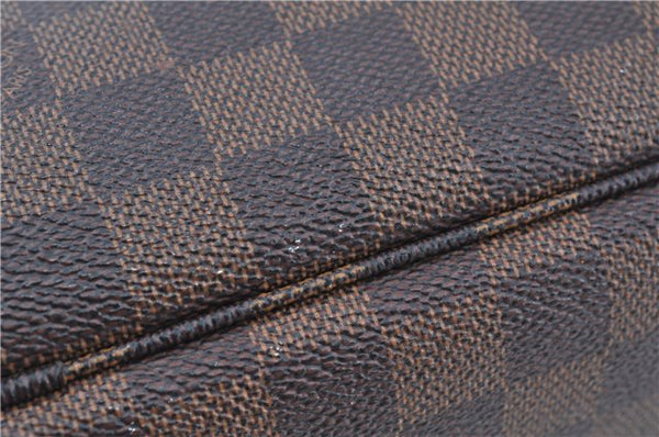 Authentic Louis Vuitton Damier Neverfull MM Shoulder Tote Bag N51105 LV J8804