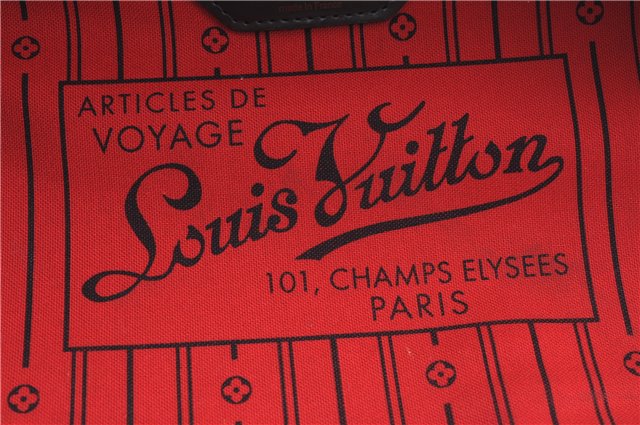 Authentic Louis Vuitton Damier Neverfull MM Shoulder Tote Bag N51105 LV J8804