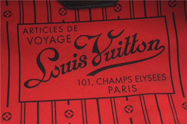 Authentic Louis Vuitton Damier Neverfull MM Shoulder Tote Bag N51105 LV J8804