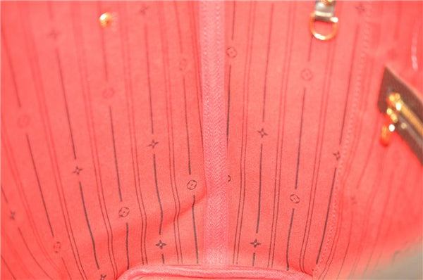 Authentic Louis Vuitton Damier Neverfull MM Shoulder Tote Bag N51105 LV J8804