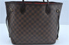 Authentic Louis Vuitton Damier Neverfull MM Shoulder Tote Bag N51105 LV J9681