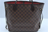 Authentic Louis Vuitton Damier Neverfull MM Shoulder Tote Bag N51105 LV J9681