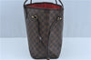 Authentic Louis Vuitton Damier Neverfull MM Shoulder Tote Bag N51105 LV J9681
