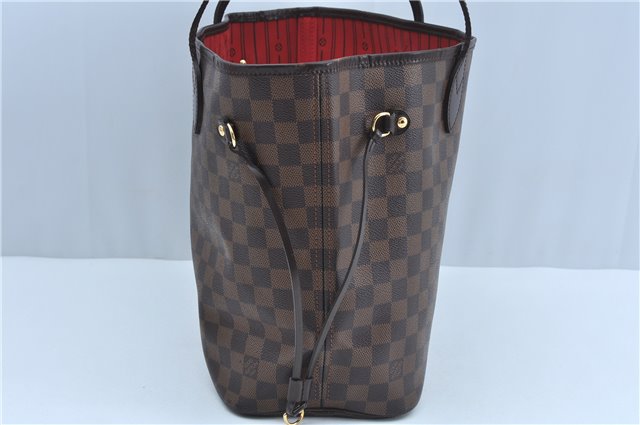 Authentic Louis Vuitton Damier Neverfull MM Shoulder Tote Bag N51105 LV J9681