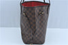 Authentic Louis Vuitton Damier Neverfull MM Shoulder Tote Bag N51105 LV J9681