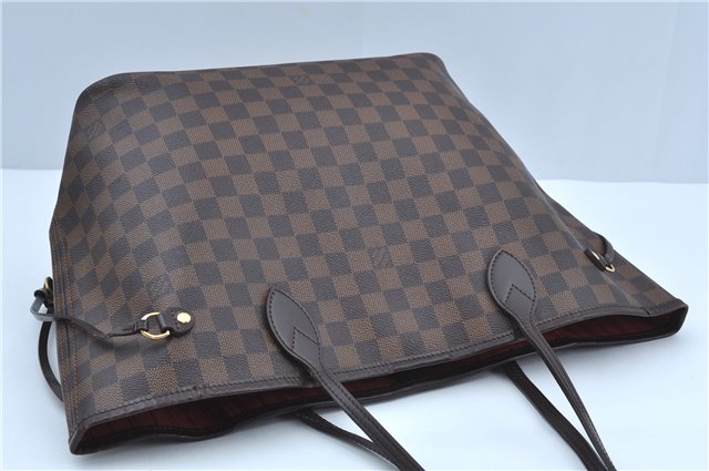 Authentic Louis Vuitton Damier Neverfull MM Shoulder Tote Bag N51105 LV J9681