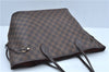 Authentic Louis Vuitton Damier Neverfull MM Shoulder Tote Bag N51105 LV J9681