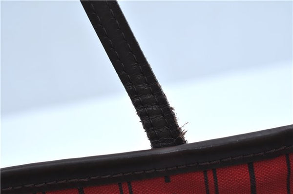 Authentic Louis Vuitton Damier Neverfull MM Shoulder Tote Bag N51105 LV J9681