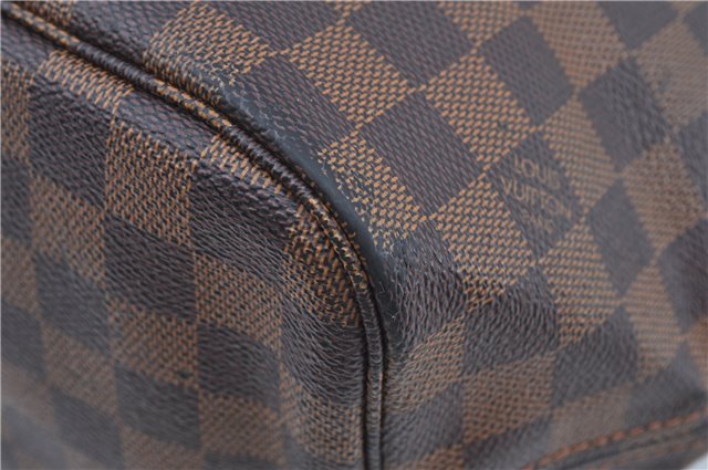 Authentic Louis Vuitton Damier Neverfull MM Shoulder Tote Bag N51105 LV J9681