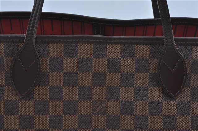 Authentic Louis Vuitton Damier Neverfull MM Shoulder Tote Bag N51105 LV J9681
