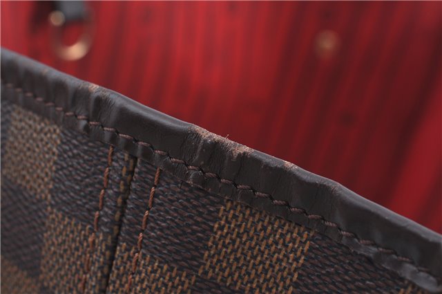 Authentic Louis Vuitton Damier Neverfull MM Shoulder Tote Bag N51105 LV J9681