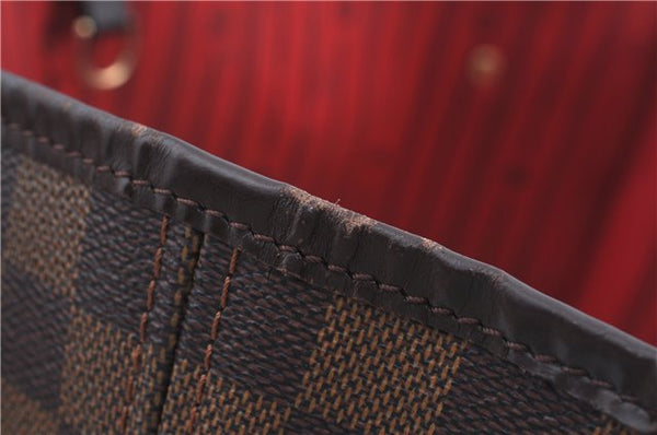 Authentic Louis Vuitton Damier Neverfull MM Shoulder Tote Bag N51105 LV J9681