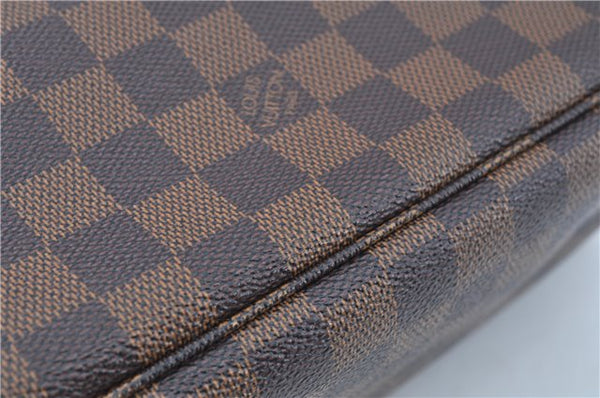 Authentic Louis Vuitton Damier Neverfull MM Shoulder Tote Bag N51105 LV J9681