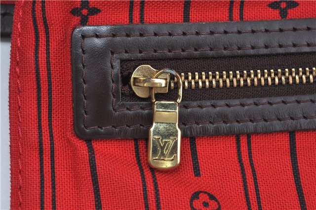 Authentic Louis Vuitton Damier Neverfull MM Shoulder Tote Bag N51105 LV J9681