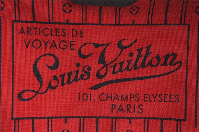 Authentic Louis Vuitton Damier Neverfull MM Shoulder Tote Bag N51105 LV J9681