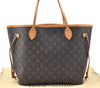 Authentic Louis Vuitton Monogram Neverfull MM Shoulder Tote Bag M40156 LV K4141