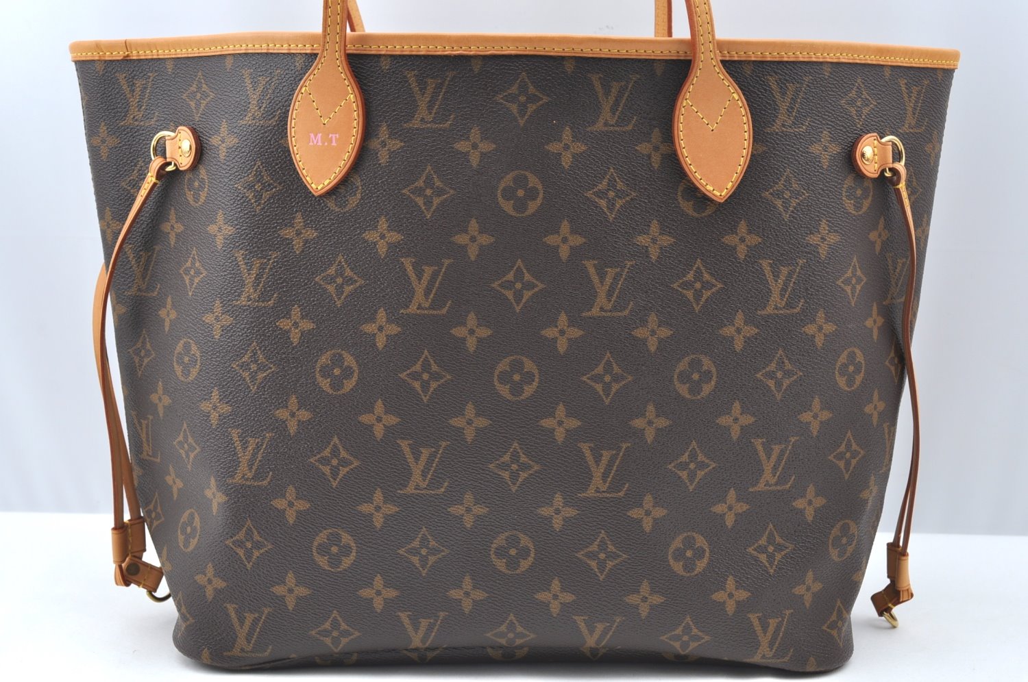 Authentic Louis Vuitton Monogram Neverfull MM Shoulder Tote Bag M40156 LV K4141