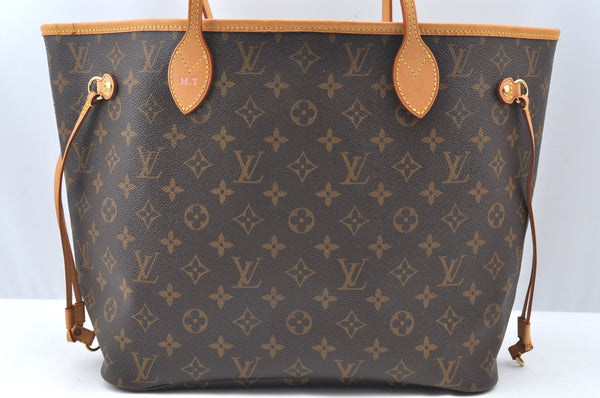 Authentic Louis Vuitton Monogram Neverfull MM Shoulder Tote Bag M40156 LV K4141