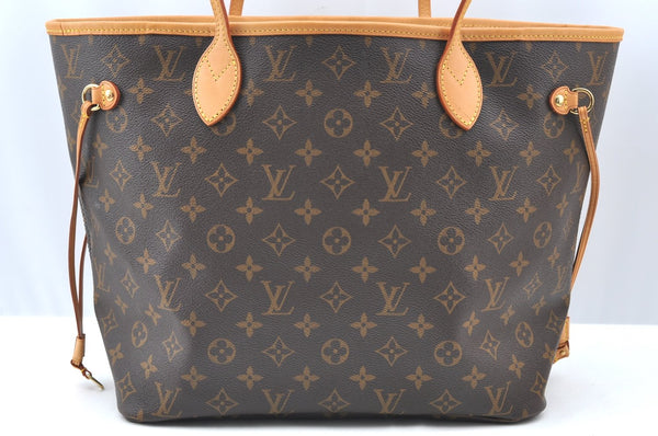 Authentic Louis Vuitton Monogram Neverfull MM Shoulder Tote Bag M40156 LV K4141