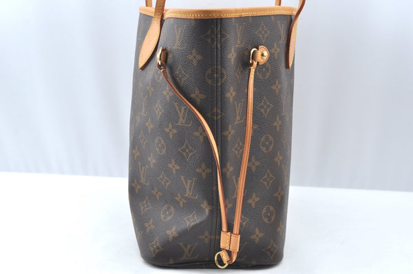 Authentic Louis Vuitton Monogram Neverfull MM Shoulder Tote Bag M40156 LV K4141