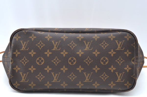 Authentic Louis Vuitton Monogram Neverfull MM Shoulder Tote Bag M40156 LV K4141