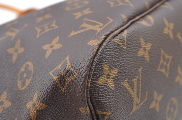 Authentic Louis Vuitton Monogram Neverfull MM Shoulder Tote Bag M40156 LV K4141