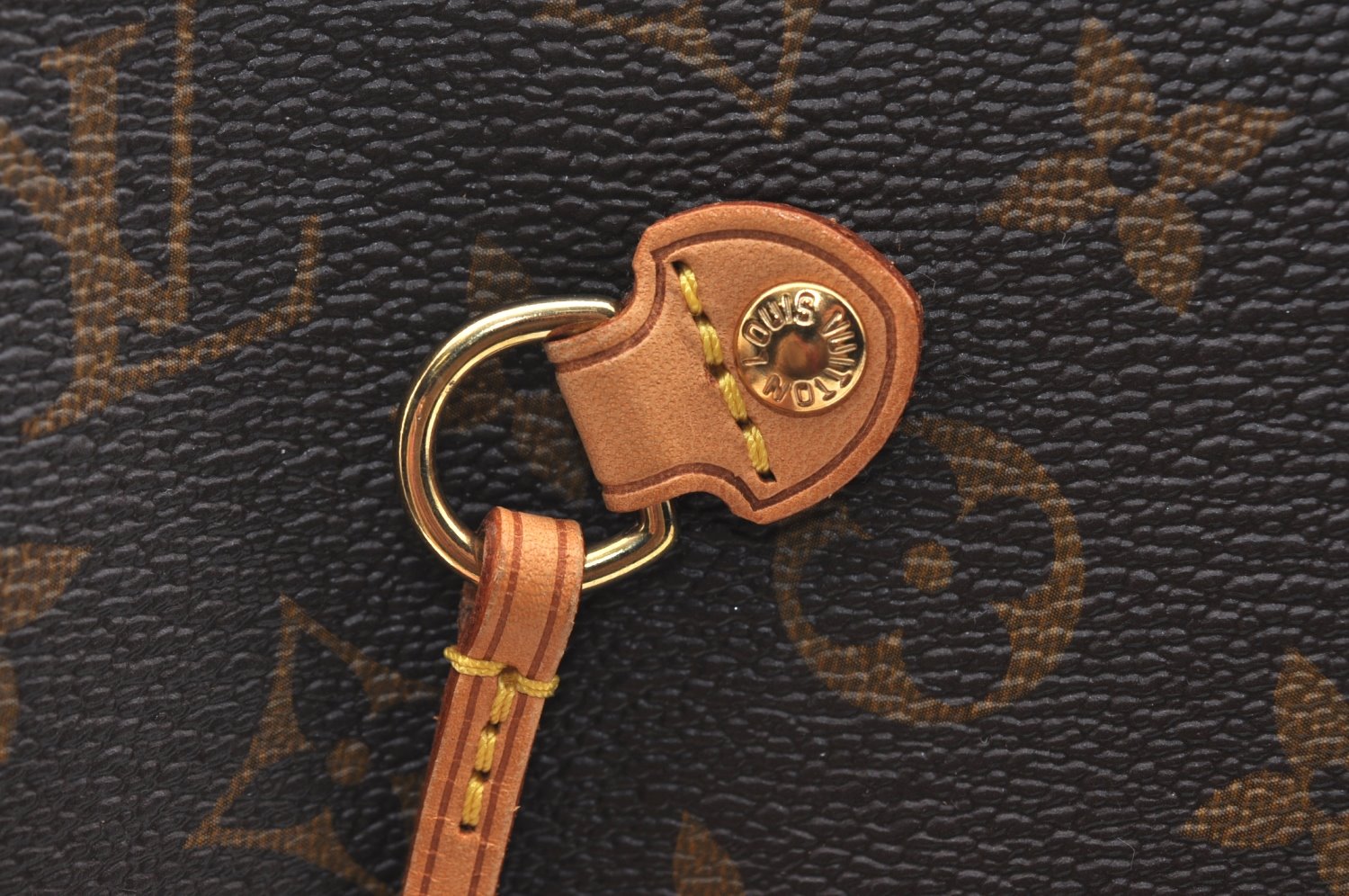 Authentic Louis Vuitton Monogram Neverfull MM Shoulder Tote Bag M40156 LV K4141