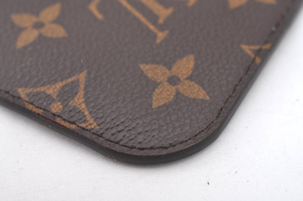 Authentic Louis Vuitton Monogram Neverfull Pouch Purse Clutch Bag Red LV K4383