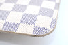 Authentic Louis Vuitton Damier Azur Neverfull Pouch Purse Clutch LV K4385