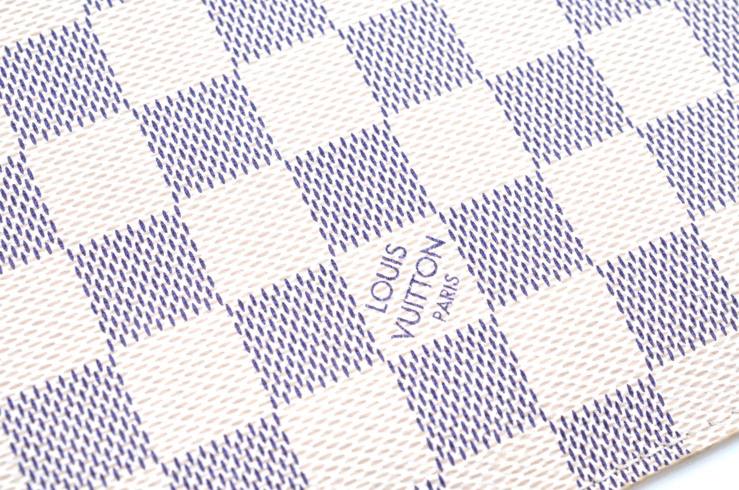 Authentic Louis Vuitton Damier Azur Neverfull Pouch Purse Clutch LV K4385