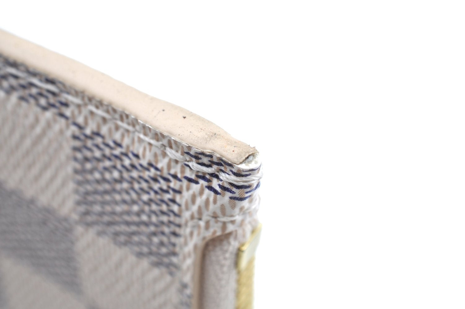 Authentic Louis Vuitton Damier Azur Neverfull Pouch Purse Clutch LV K4385