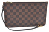 Authentic Louis Vuitton Damier Neverfull Pouch Purse Clutch Bag LV K4386